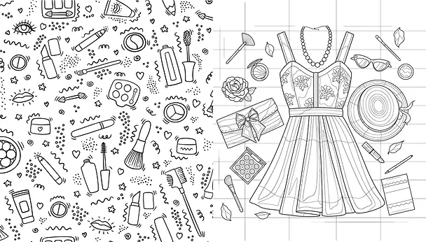 Книга In style. Стильная раскраска () — 10