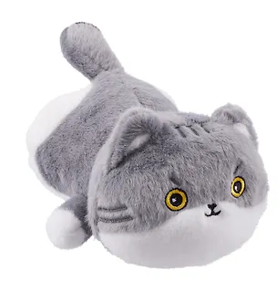 Мягкая игрушка Котик серый с пятнышками (25см) (12-1040-202405-T14) 3045350