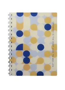 Блокнот А6 96л "Vanilla" пласт.обл., бок.спираль, скругл.углы, IN FOLIO