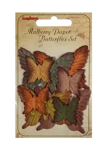 Набор бабочек Цвета осени Золотая осень (SCB300703) (8шт.) (упаковка)