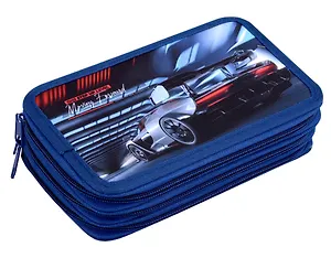 Пенал 3отд. "Super car" 19*11, молния, полиэстер