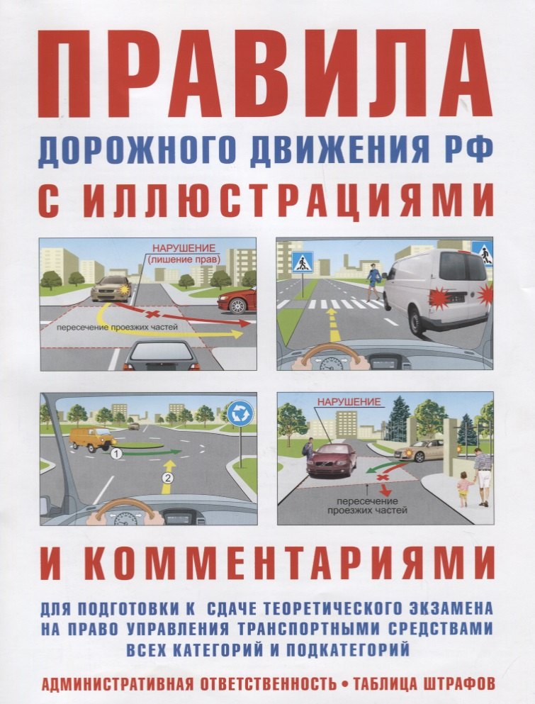 

Правила дорожного движения с иллюстрациями и комментариями. Ответственность водителей (таблица штрафов и наказаний). 15-е изд., испр. и доп.