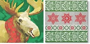 Салфетки для декупажа Лось Морис - 2 шт. P-3331678/SDL098300