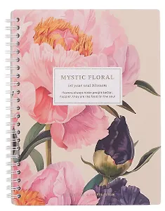 Тетрадь 96 листов в клетку "Blossom. Peonies", на спирали
