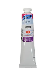 Краска акриловая "Ладога" розовая св.,46мл,в тубах, ЗХК