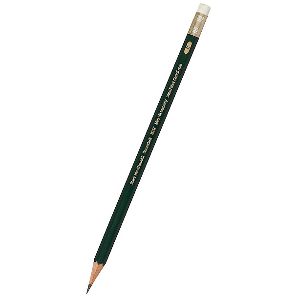 Карандаш чернографитный с ластиком «Castell-9000», B, Faber-Castell 219413 — 1
