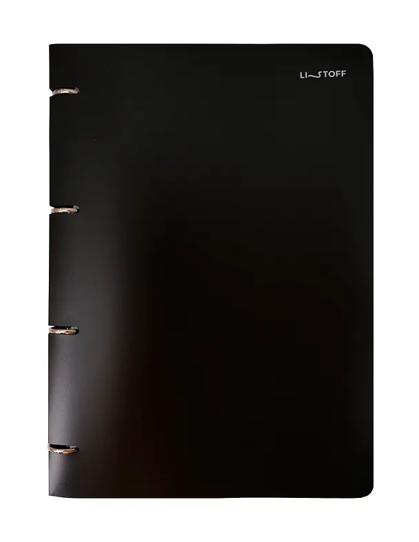 Тетрадь на кольцах «Onyx» 80 листов в клетку, А4, сменный блок - Listoff 3117064 — 1