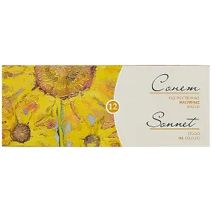 Масляные краски «Сонет», 12 цветов