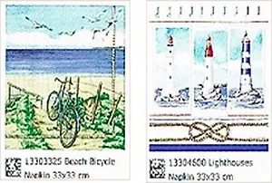 Наб. салф. для декупажа Велосипед/Маяки (3325/4600) (2шт)