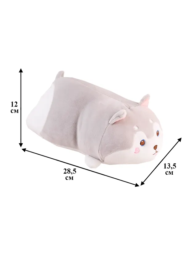 Мягкая игрушка  Собачка,  Плюшка лежачая  цвет в ассорт.  30см 2723722 — 3