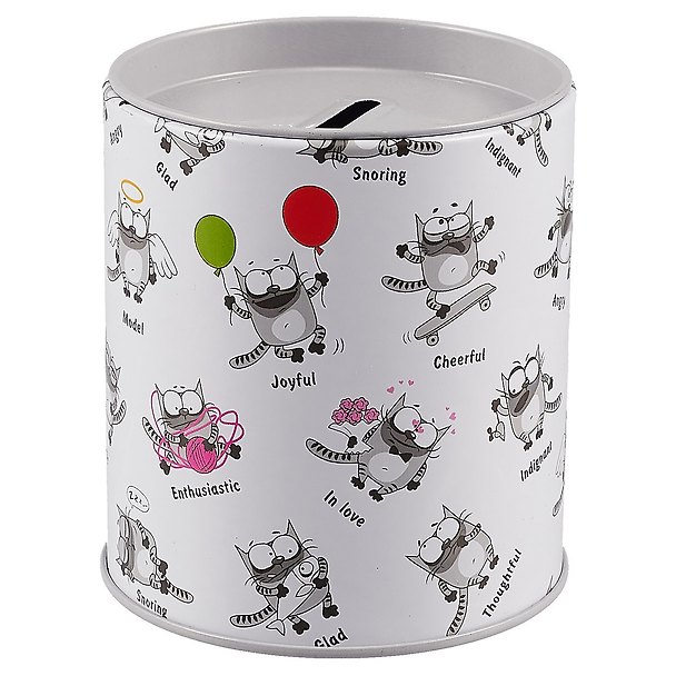 Копилка Бочка Cats Life (10х9) (металл) (12-21695-S1) 2646417 — 1