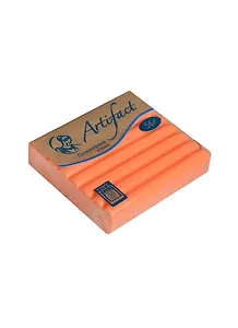 Набор для творчества Пластика (пластилин отверждаемый) брус 56гр, Оранжевый флуоресцентный F2780