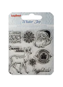Набор штампов Зимнее Утро Рождественский олень (SCB4906001) (10,5х10,5см) (упаковка)