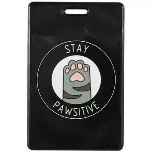 Чехол для карточек Stay pawsitive (лапка) (ДГ2021-291) — 2882582 — 1