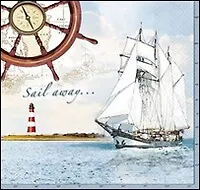 Наб. салф. для декупажа Фрегат/Королевский орнамент (761140/006253) (2шт) (упаковка)