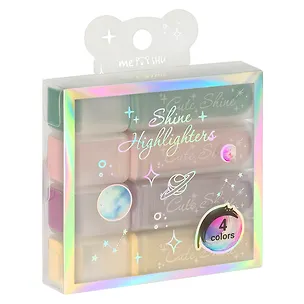 Текстовыделители 4 цвета "Shiny" 3111022