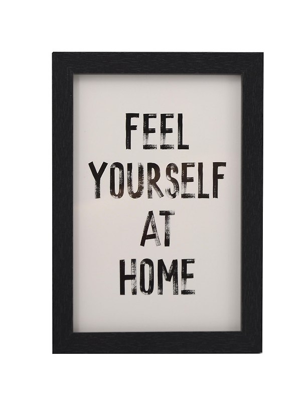 Фоторамка 10*15 "Feel yourself at home" черное дерево 3113257 — 1
