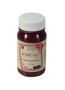 Краска акриловая "Акрил-Арт" фиол.красный,100мл,банка, Таир