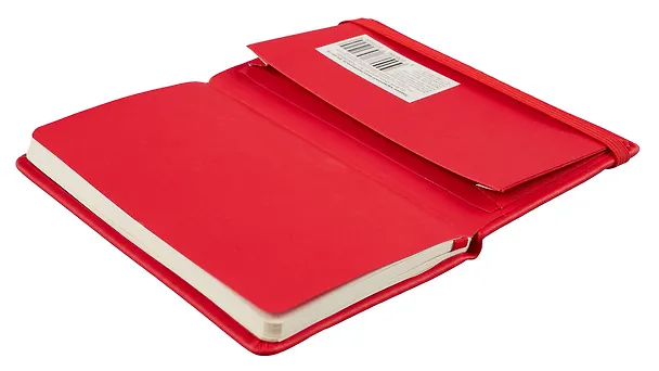 Планинг недат. 64л "Joy Book" очень красный, карманный, иск.кожа 7Б, скругл.углы, тонир.блок, резинка, офсет, ляссе 2993844 — 5