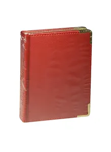 Записная книжка А6 96л кл. "Stardream" иск.кожа, поролон, красная, мет.уголки, тонир.блок, золот.срез, ляссе, Listoff