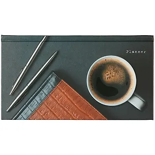 Планинг недат. 64л "Офисный стиль. Кофе" карманный, 7БЦ, мат. ламинация, выб. лак., офсет 261978