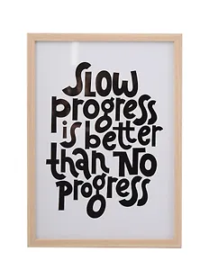 Фоторамка 21*30 "Slow progress" светлое дерево