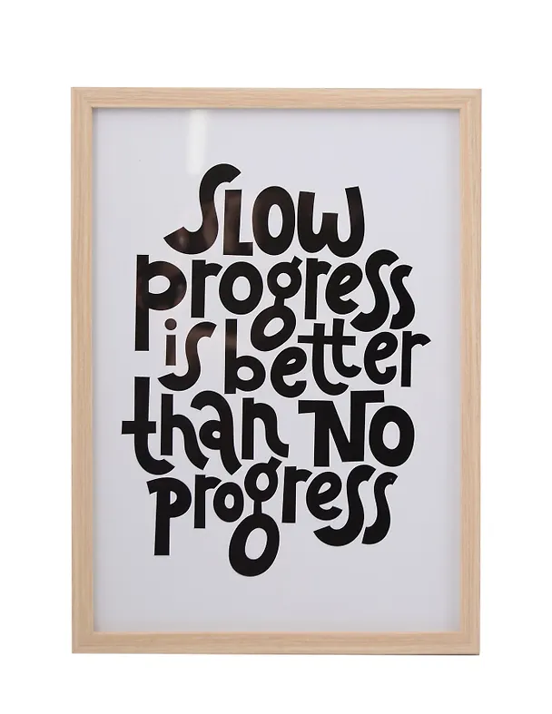Фоторамка 21*30 "Slow progress" светлое дерево 3113250 — 1