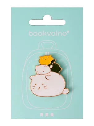 Значок Три котика (металл) (12-5769-A6) 3077914