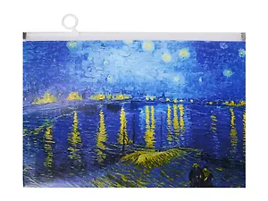 Папка на молнии А4  "Художники" с расширением, ассорти