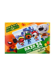 Пазл МиМиМишки Сезон хоккея! ORIGAMI/Оригами 24эл 05669