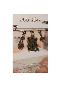 Кулон Избушка (QA-2861) (2см) (1шт.) (упаковка)