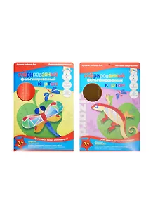 Картон цветной 04цв 04л А4 гофрирован.,фольгинир.,в папке,ассорти, АппликА