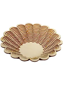 Ваза маленькая широкая Астра (лесенка) (185х188х50) (162824) (игрушка из дерева) (Полноцвет)