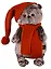 Игрушка мягкая Budi Basa, Басик в вязаной шапке и шарфе 22см — 2620392 — 1