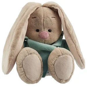 Мягкая игрушка Зайка Ми в голубой меховой курточке (18 см) (SidS-208)