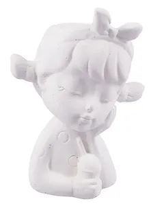 Кашпо-органайзер Спящая девочка (гипс) (7х12х10) (7503629)