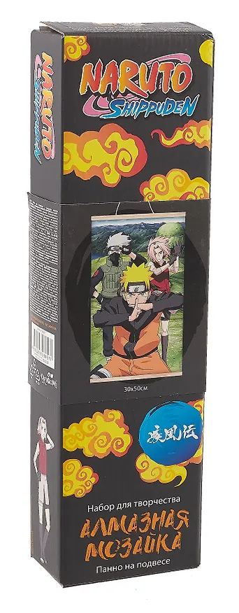 Naruto. Алмазное панно на подвесе "Команда № 7 Наруто", 30 х 50 см 3058620 — 3