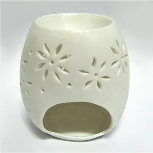 Аромалампа керамическая белая (N293) (10см)