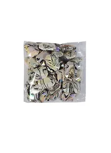 Бусы пластик с гологр. эффект. Прямоуг. (серый) (00000006235) (17х24) (100г) (упаковка)