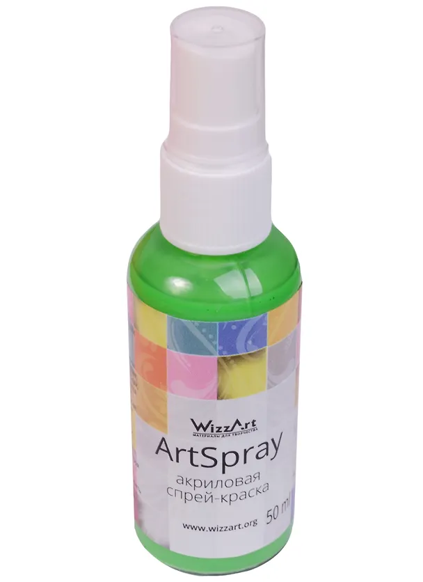 ArtSpray Акриловая спрей-краска Малахитовый (ST20) (флакон) (50мл) (WizzArt) 2592620 — 3