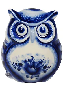 Фигурка Совенок гжель (7,5 см) (1664534)
