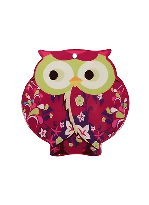 GiftLand Подставка под горячее"Малиновая сова"20х20см керам.-фаянс на пробк.подклад., с подв. 2449122