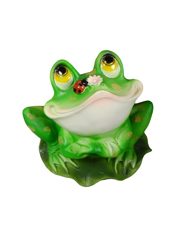 Фигурка Лягушонок на листе большой (20,5х16х17,5) (109-037) 2449250 — 1