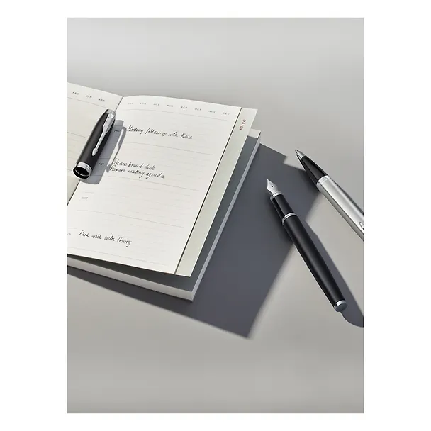 Ручка подарочная шариковая синяя, IM Black CT, Parker 242971 — 6