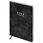 Еженедельник дат. 2026г. А4 80л "Тиволи делавэ" черный, кожзам, мягк.переплет, блинт.тиснение, офсет, тисн.фольгой, 2 ляссе, инд.уп — 3128850 — 3