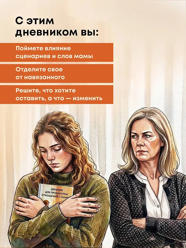 Книга Дневник для проработки отношений с мамой. 30 шагов к бережным границам, ясности и внутренней свободе () — 6