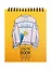 Скетчбук А6+ 125*160 40л "Yellow mood" белый офсет, 100г/м2, тв.обложка, евроспираль — 257670 — 1