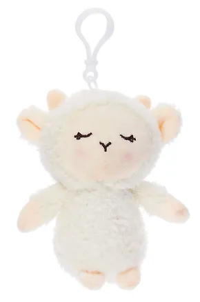 Брелок Овечка с закрытыми глазками (текстиль) (12см) (12-1644-202405-T10) 3046021