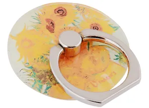 Держатель-кольцо для телефона Винсент Ван Гог Подсолнухи (металл) (коробка)