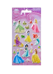 Набор для творчества, ЛИПЛЯНДИЯ, Наклейки многоразовые, Дисней Принцессы 3786